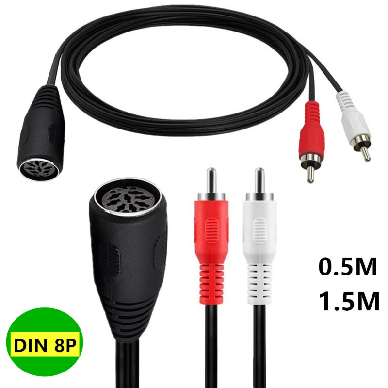 Musical Instrument Old - Large 8-core DIN 8PIN Female To