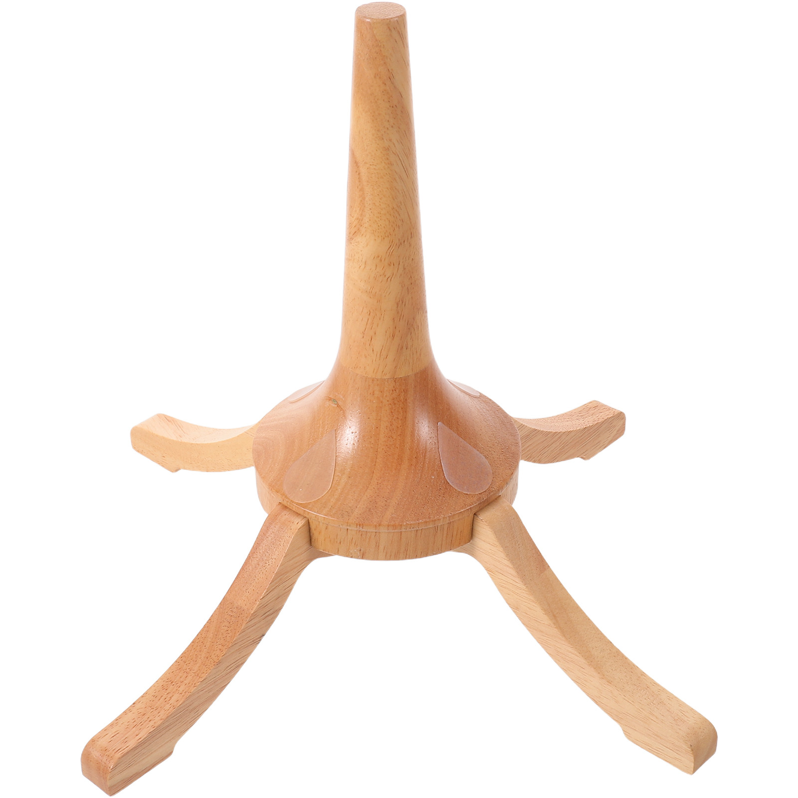 Musical Instrument Cornet - Wooden 4-Leg Trumpet Stand Detachable Vertical