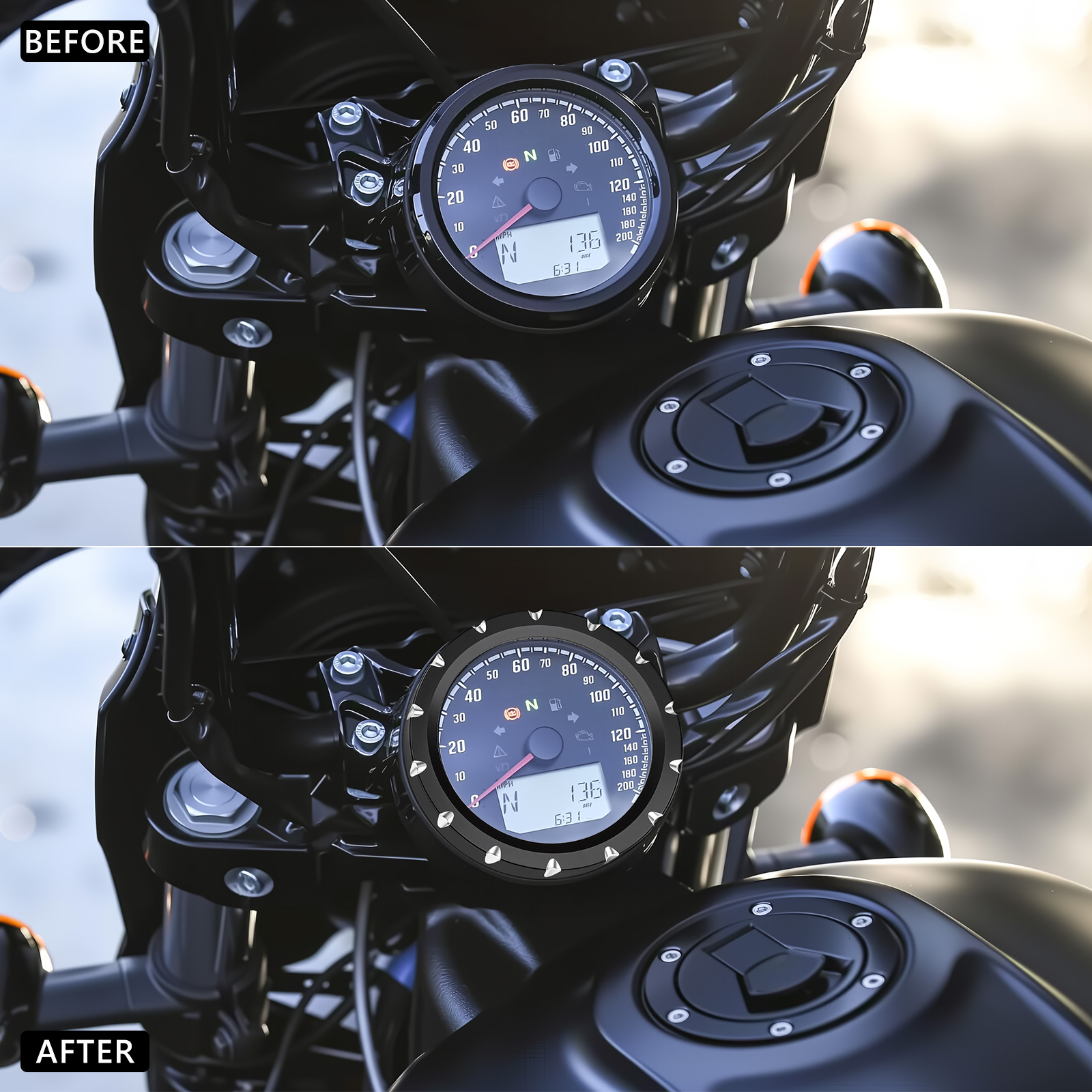 Motorcycle Speedometer Trim Ri - Musical Instrument Of India 评论和价格