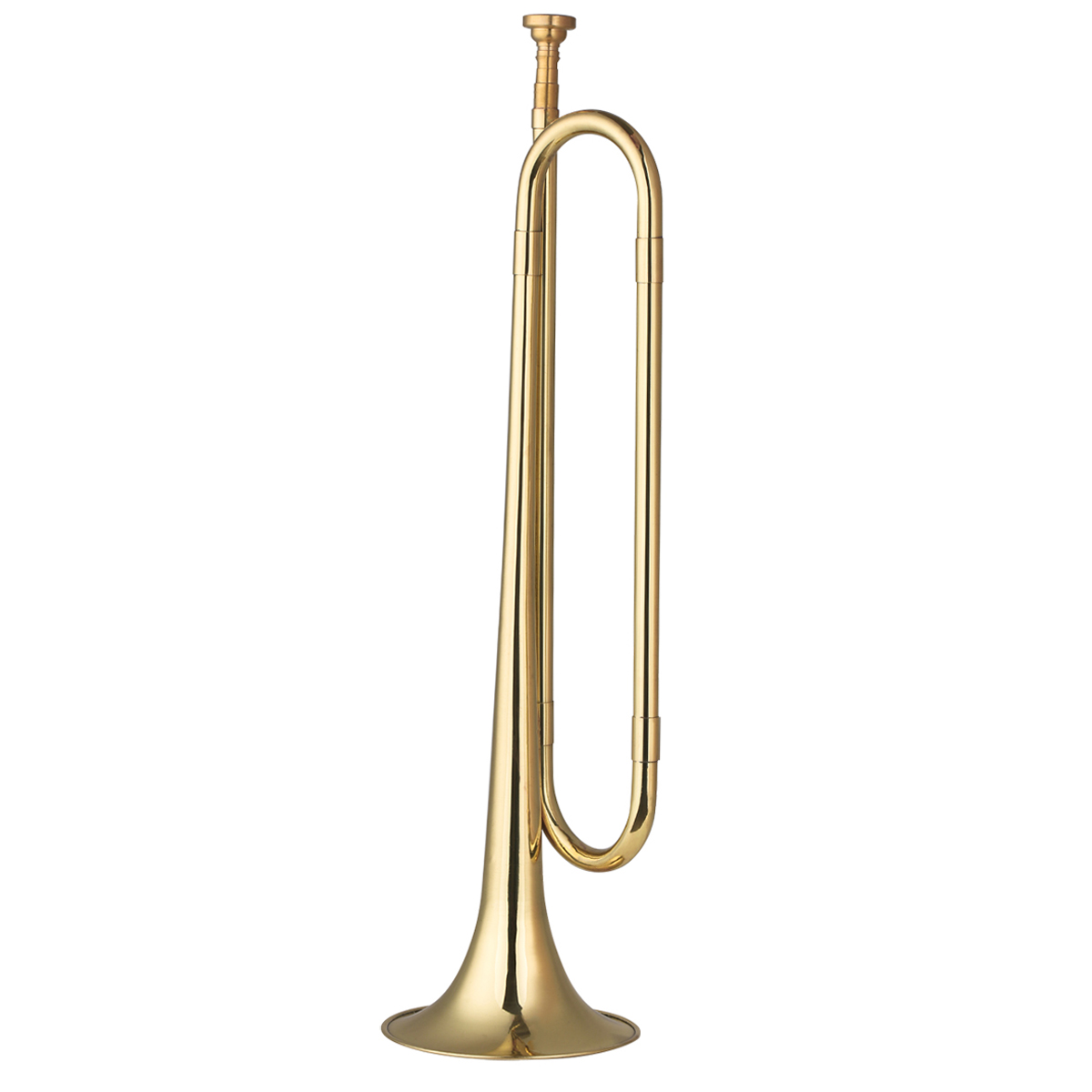 Brass C Bugle Call Gold-Plated - Musical Instrument Cornet 评论和价格