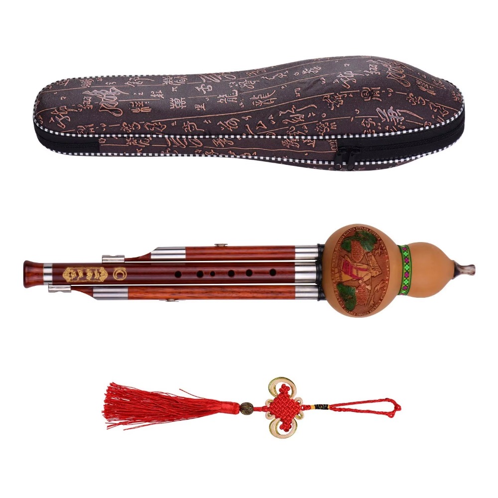 3-Tone C Key Hulusi Gourd Flut - Musical Instruments 评论和价格