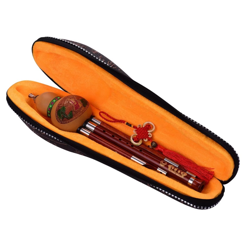 3-Tone C Key Hulusi Gourd Flut - Musical Instruments 评论和价格
