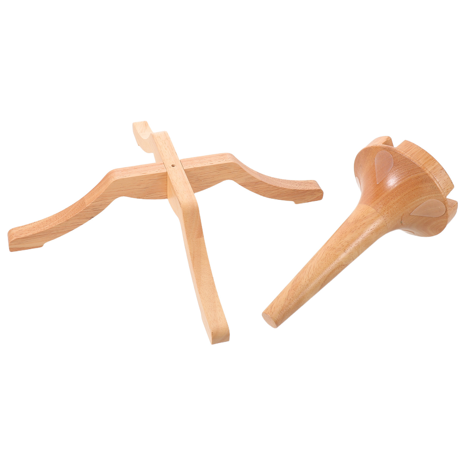 Wooden 4-Leg Trumpet Stand Det - Musical Instrument Cornet 评论和价格