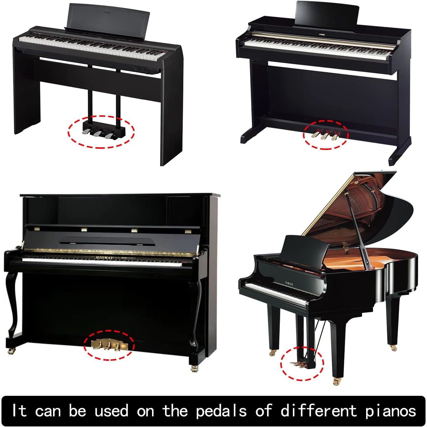 Piano Covers Pedal Sleeves, Pe - Musical Instrument Like Piano 评论和价格