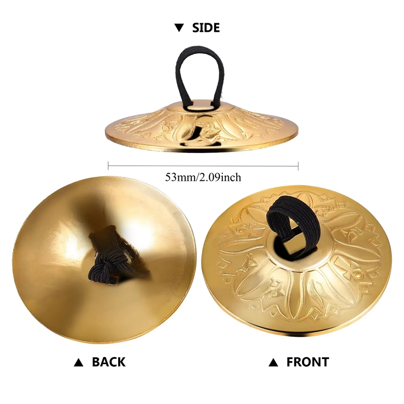 2Pcs Copper Mini Finger Zills  - Musical Instrument Zills 评论和价格