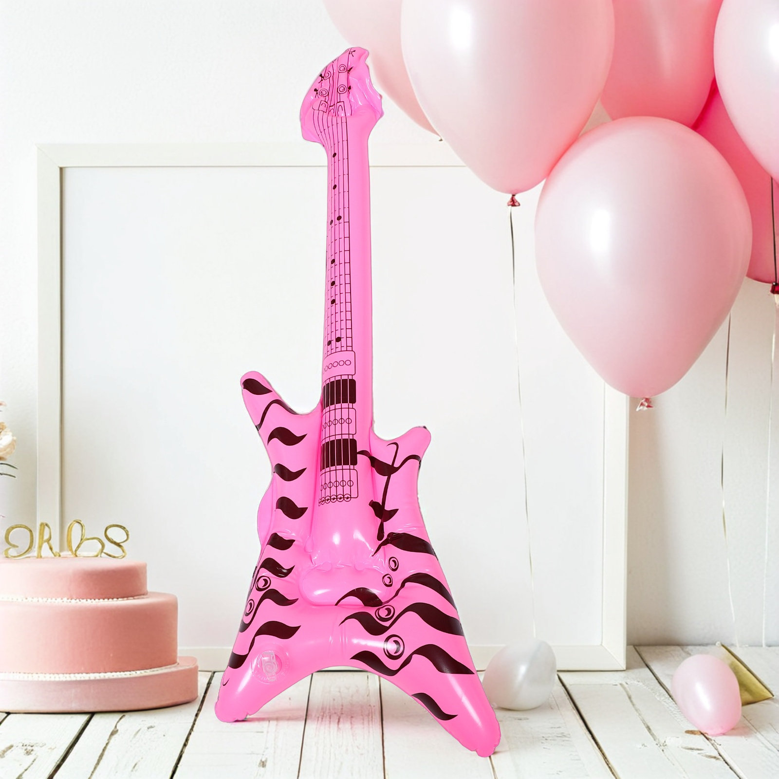 Inflatable Guitar Rock and Rol - Musical Instrument Blow 评论和价格