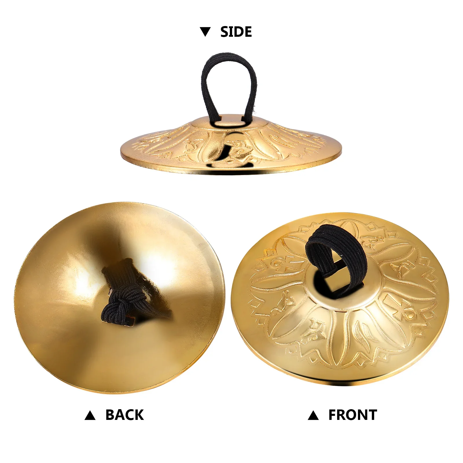 4/8Pcs Copper Mini Finger Zill - Musical Instrument Zills 评论和价格
