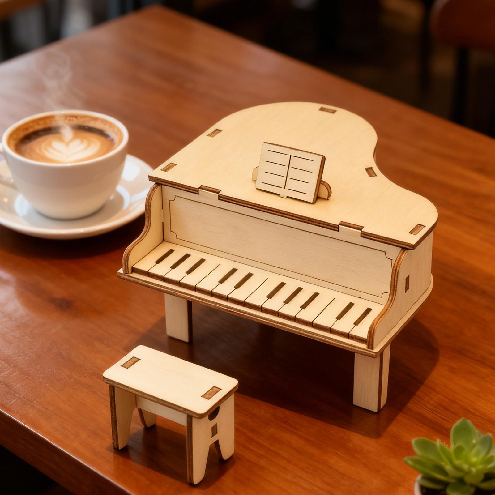 DIY Music Box Kit Wooden Instr - Musical Instrument Old 评论和价格