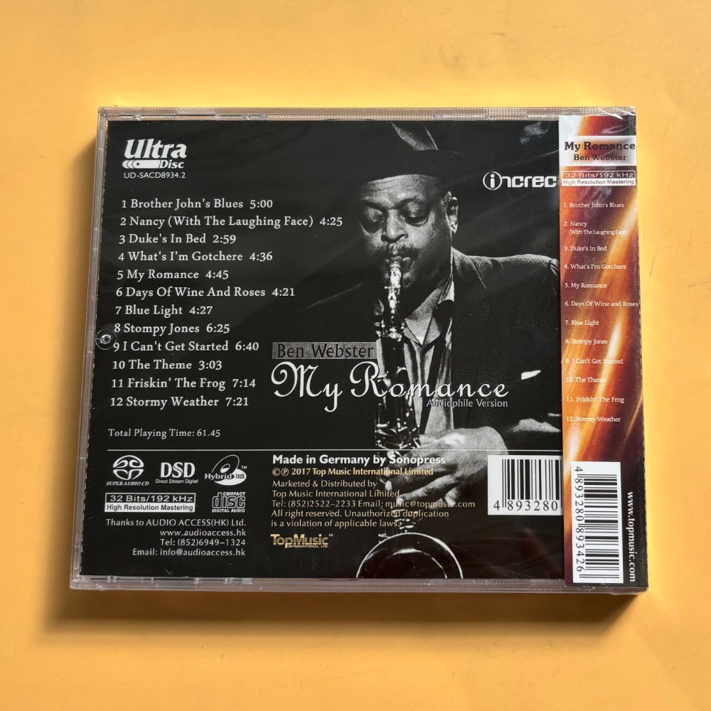 Ben Webster My Romance Jazz CD - Musical Instruments 评论和价格